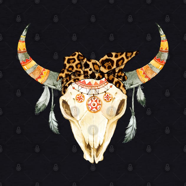 Deer Skull Bandana by LotusTee